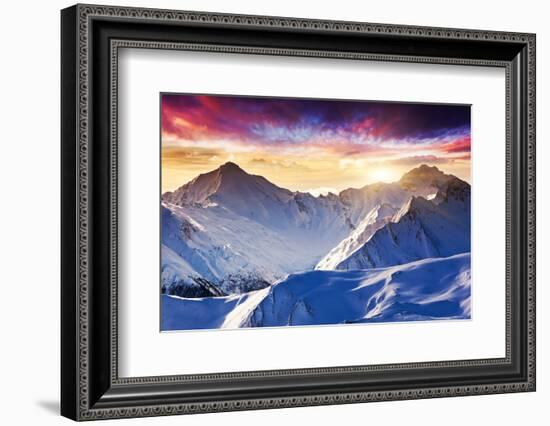 Fantastic Evening Winter Landscape-Leonid Tit-Framed Photographic Print