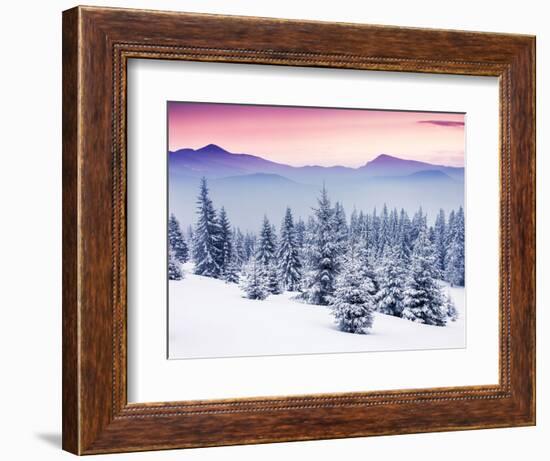 Fantastic Evening Winter Landscape-Leonid Tit-Framed Photographic Print