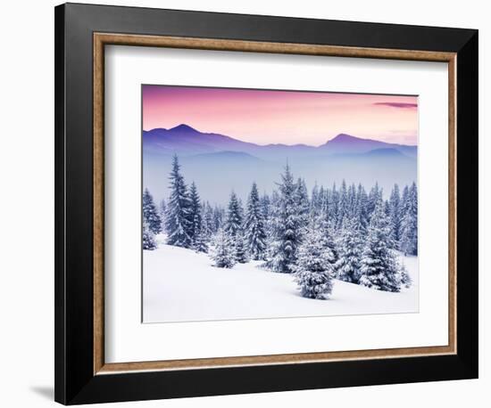 Fantastic Evening Winter Landscape-Leonid Tit-Framed Photographic Print