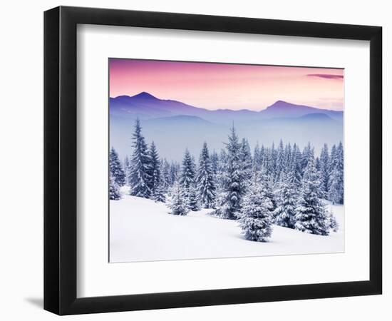 Fantastic Evening Winter Landscape-Leonid Tit-Framed Photographic Print