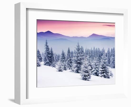 Fantastic Evening Winter Landscape-Leonid Tit-Framed Photographic Print