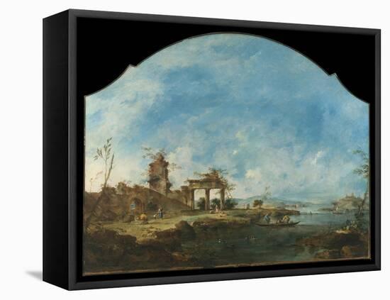 Fantastic Landscape, c.1765-Francesco Guardi-Framed Premier Image Canvas