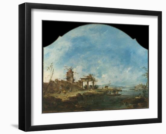 Fantastic Landscape, c.1765-Francesco Guardi-Framed Giclee Print