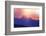 Fantastic Sunlight over the Mountain Ushba. Dramatic and Picturesque Scene. Location Mestia, Upper-Leonid Tit-Framed Photographic Print