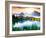 Fantastic Sunny Day is in Mountain Lake. Creative Collage. Beauty World.-Leonid Tit-Framed Photographic Print
