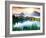 Fantastic Sunny Day is in Mountain Lake. Creative Collage. Beauty World.-Leonid Tit-Framed Photographic Print