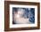 Fantastic Winter Landscape in the Sunny Beams. Dramatic Wintry Scene. Carpathian, Ukraine, Europe.-Leonid Tit-Framed Photographic Print