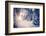 Fantastic Winter Landscape in the Sunny Beams. Dramatic Wintry Scene. Carpathian, Ukraine, Europe.-Leonid Tit-Framed Photographic Print