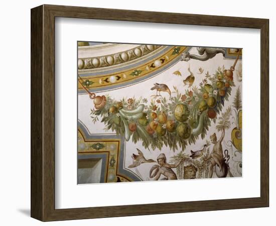 Fantastical Patterns and Festoon with Fruit and Flowers, from Vault of Hall of Victory-null-Framed Giclee Print