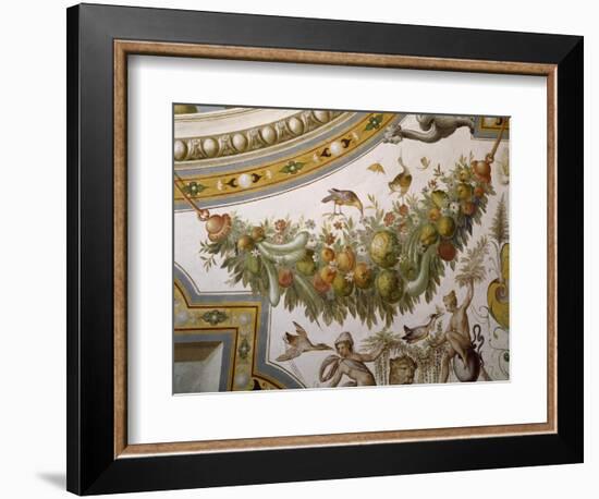 Fantastical Patterns and Festoon with Fruit and Flowers, from Vault of Hall of Victory-null-Framed Giclee Print