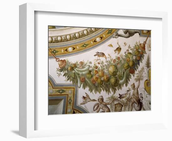 Fantastical Patterns and Festoon with Fruit and Flowers, from Vault of Hall of Victory-null-Framed Giclee Print