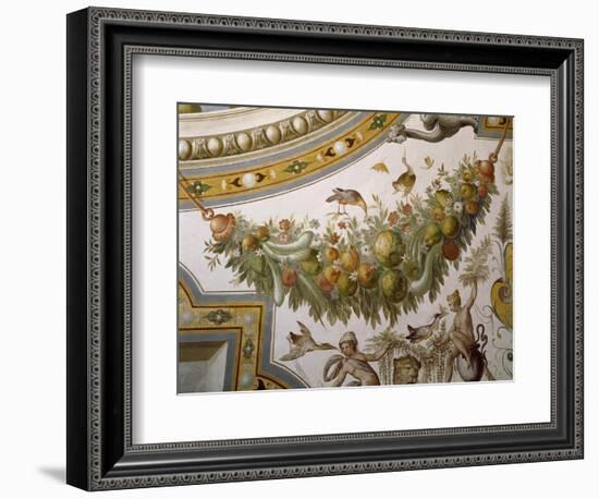 Fantastical Patterns and Festoon with Fruit and Flowers, from Vault of Hall of Victory-null-Framed Giclee Print