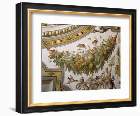 Fantastical Patterns and Festoon with Fruit and Flowers, from Vault of Hall of Victory-null-Framed Giclee Print