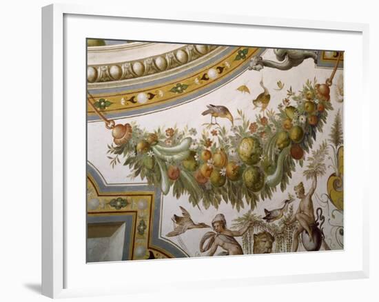 Fantastical Patterns and Festoon with Fruit and Flowers, from Vault of Hall of Victory-null-Framed Giclee Print