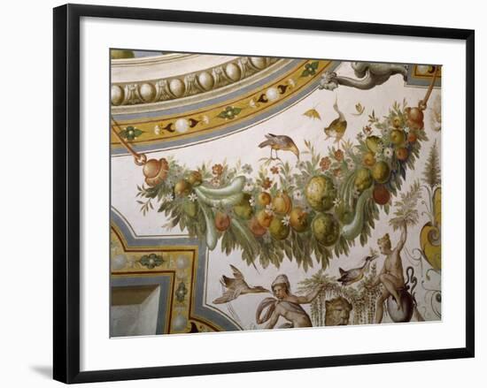 Fantastical Patterns and Festoon with Fruit and Flowers, from Vault of Hall of Victory-null-Framed Giclee Print