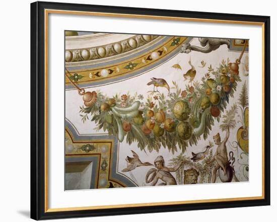 Fantastical Patterns and Festoon with Fruit and Flowers, from Vault of Hall of Victory-null-Framed Giclee Print