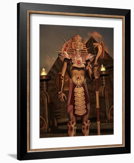 Fantasy Ancient Egyptian-Atelier Sommerland-Framed Art Print