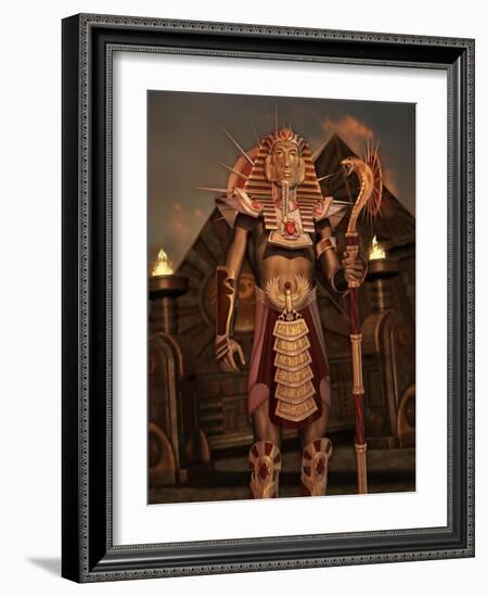 Fantasy Ancient Egyptian-Atelier Sommerland-Framed Art Print