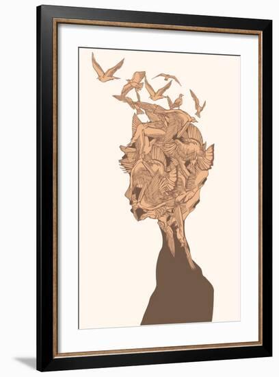 Fantasy Birds-RYGER-Framed Art Print