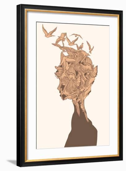 Fantasy Birds-RYGER-Framed Art Print