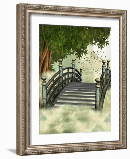 Fantasy Bridge-justdd-Framed Art Print