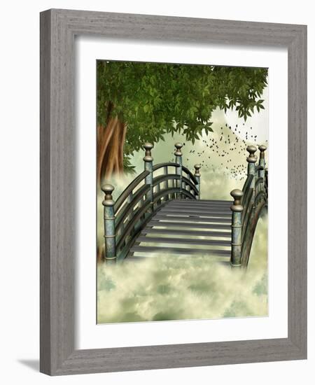 Fantasy Bridge-justdd-Framed Art Print