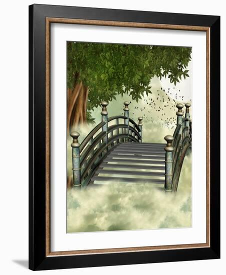 Fantasy Bridge-justdd-Framed Art Print