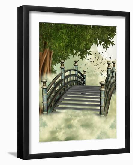 Fantasy Bridge-justdd-Framed Art Print