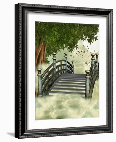 Fantasy Bridge-justdd-Framed Art Print