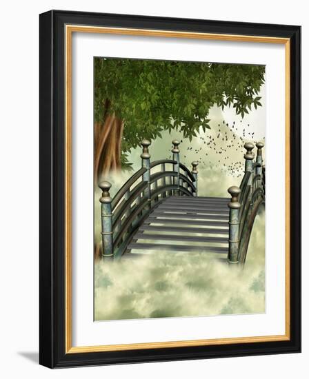 Fantasy Bridge-justdd-Framed Art Print