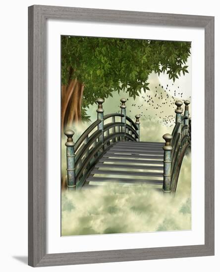 Fantasy Bridge-justdd-Framed Art Print