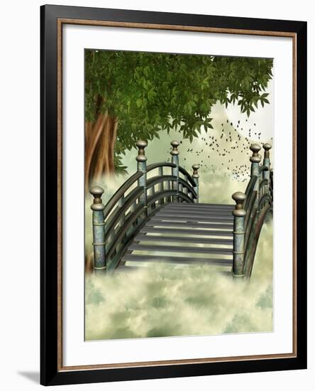 Fantasy Bridge-justdd-Framed Art Print