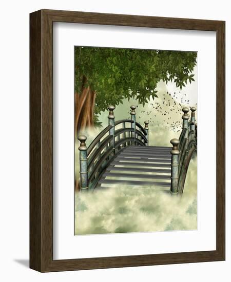 Fantasy Bridge-justdd-Framed Art Print