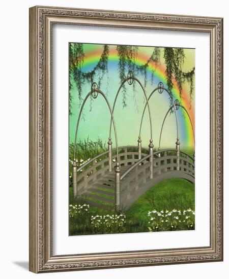 Fantasy Bridge-justdd-Framed Art Print