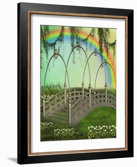 Fantasy Bridge-justdd-Framed Art Print