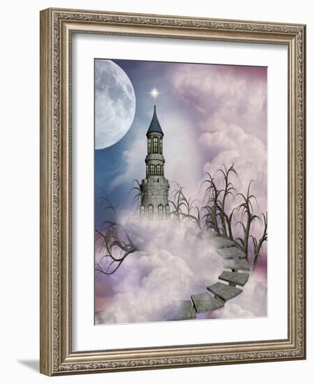 Fantasy Castle-justdd-Framed Art Print