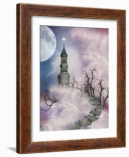 Fantasy Castle-justdd-Framed Art Print