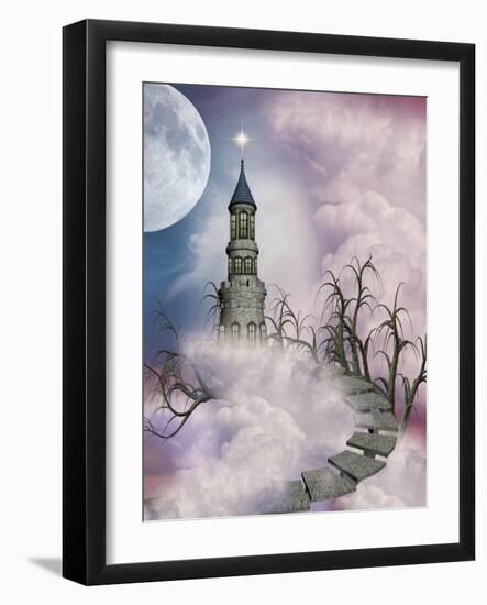 Fantasy Castle-justdd-Framed Art Print