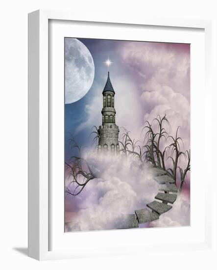 Fantasy Castle-justdd-Framed Art Print