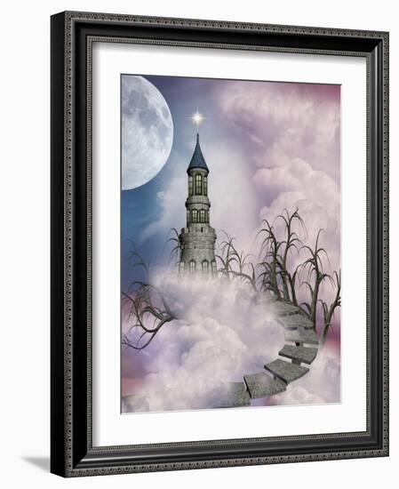 Fantasy Castle-justdd-Framed Art Print