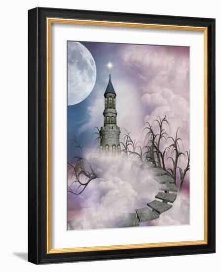 Fantasy Castle-justdd-Framed Art Print