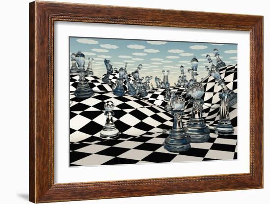 Fantasy Chess-rolffimages-Framed Art Print