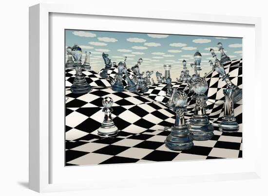 Fantasy Chess-rolffimages-Framed Art Print