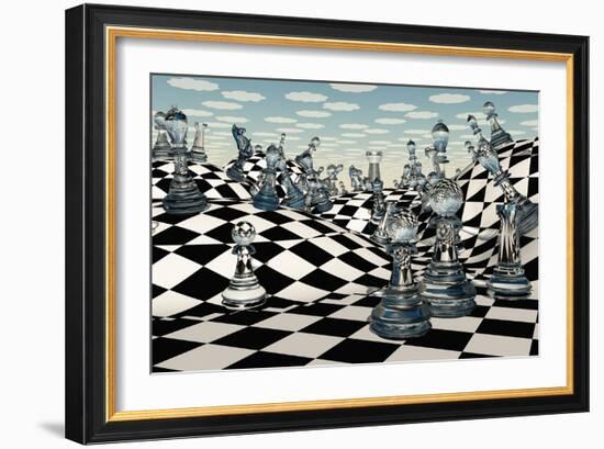 Fantasy Chess-rolffimages-Framed Art Print