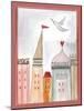 Fantasy Cityscape with Dove-Effie Zafiropoulou-Mounted Giclee Print