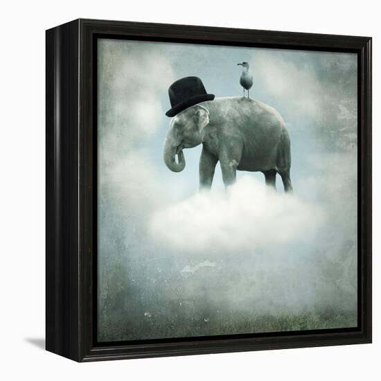 Fantasy Elephant Flying-ValentinaPhotos-Framed Stretched Canvas