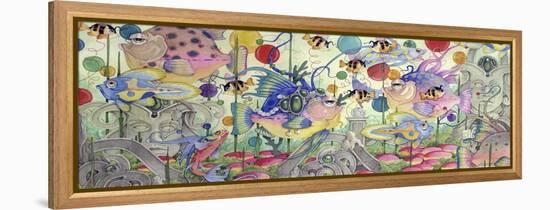 Fantasy Fish - Carnival-Linda Ravenscroft-Framed Premier Image Canvas