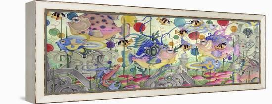 Fantasy Fish - Carnival-Linda Ravenscroft-Framed Premier Image Canvas