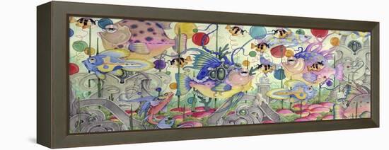 Fantasy Fish - Carnival-Linda Ravenscroft-Framed Premier Image Canvas