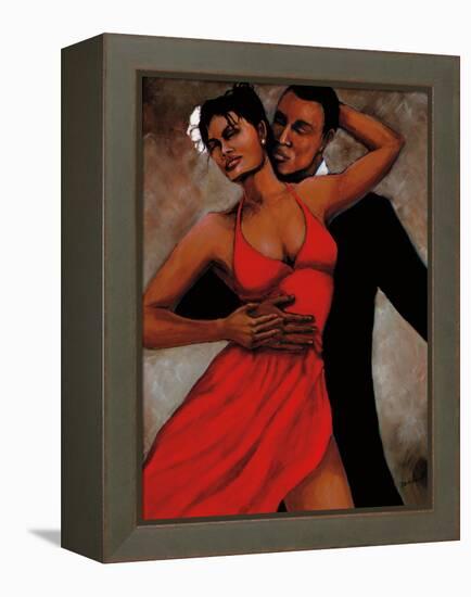 Fantasy in Red-Monica Stewart-Framed Stretched Canvas